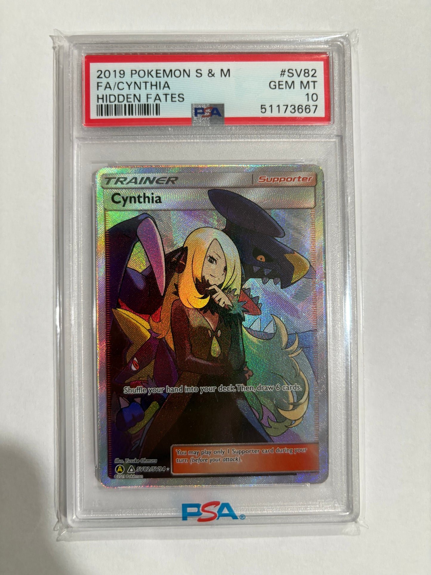 PSA 10 Cynthia #SV82
