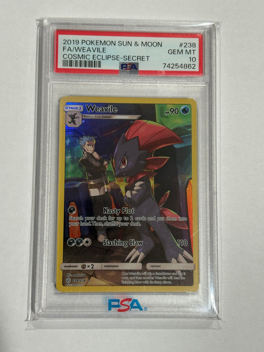 PSA 10 Weavile #238