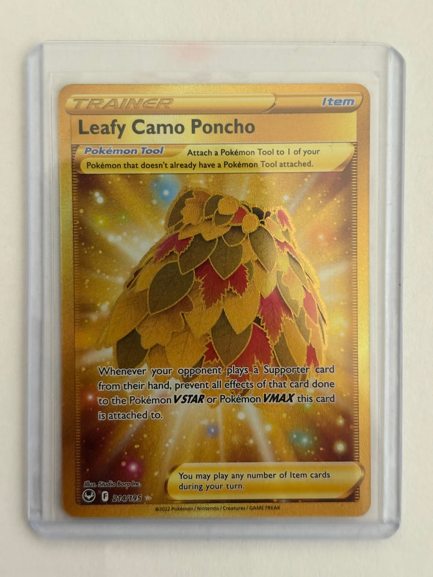 Leafy Camo Poncho #214